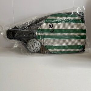 Show Me Your Mumu Green and White Striped Pickleball Set
